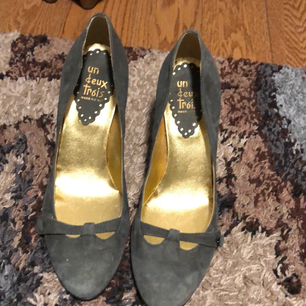 FIRM PRICE Vintage Italian Leather Nubuck shoes - Picture 1 of 5